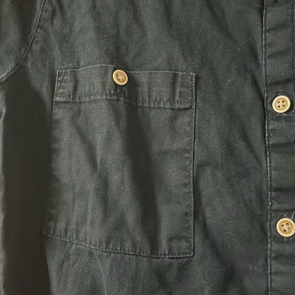 Banana Republic size 14 black button down with waist tie dress - Picture 3 of 9